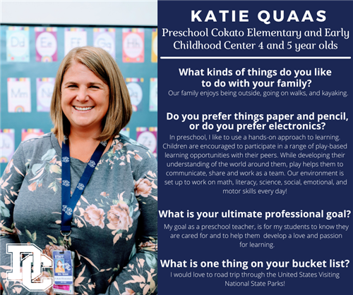 This week's spotlight features Mrs. Quaas!