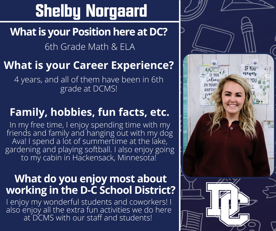 This week's Faculty Friday celebrates Ms. Norgaard!