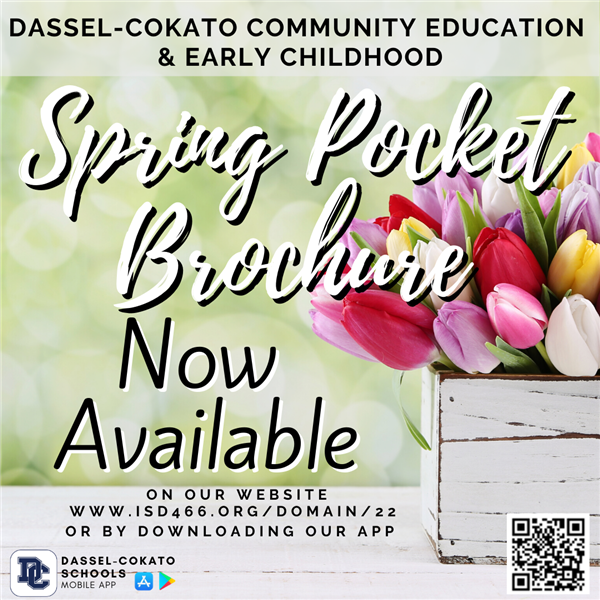 SPRING  Community Education Registration is NOW AVAILABLE!