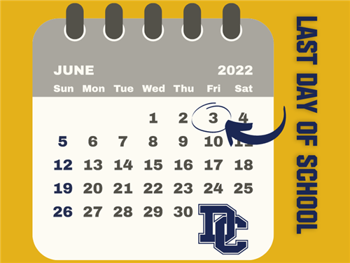 The countdown is on...June 3rd is the last day of school.