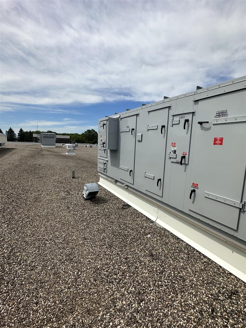 Installation of new rooftop units.